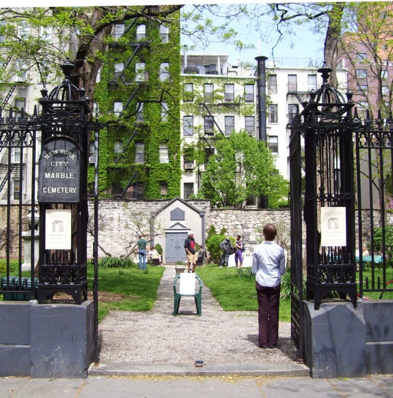 Entrance to New York City Marble Cemetery Entrance to New York City Marble Cemetery